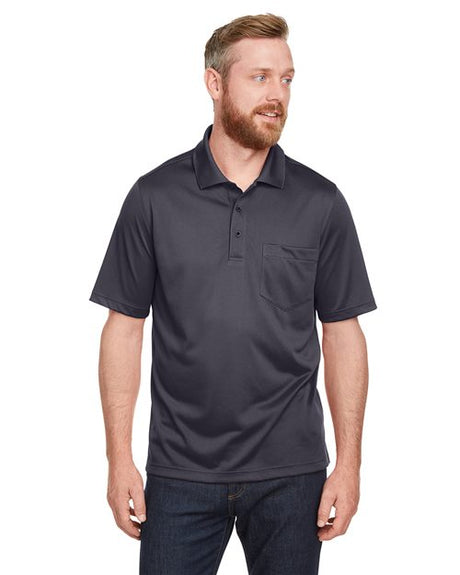 Harriton Men's Advantage Snag Protection Plus IL Pocket Polo - Harriton M348P Black S