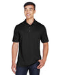 Harriton Men's Advantage Snag Protection Plus IL Snap Placket Polo - Harriton M345 Black S