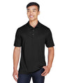 Harriton Men's Advantage Snag Protection Plus IL Snap Placket Polo - Harriton M345 Black S