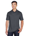 Harriton Men's Advantage Snag Protection Plus IL Snap Placket Polo - Harriton M345 Dark Charcoal S