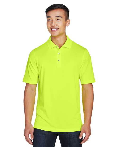 Harriton Men's Advantage Snag Protection Plus IL Snap Placket Polo - Harriton M345 Safety Yellow S