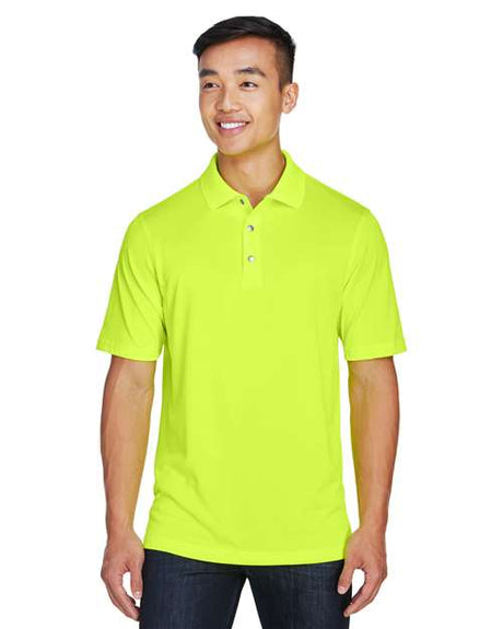 Harriton Men's Advantage Snag Protection Plus IL Snap Placket Polo - Harriton M345 Safety Yellow S