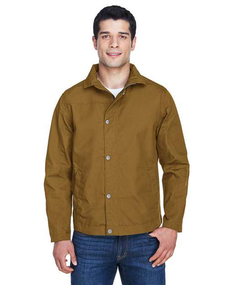 Harriton Men's Auxiliary Canvas Work Jacket - Harriton M705 Duck Brown XL