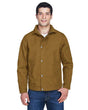 Harriton Men's Auxiliary Canvas Work Jacket - Harriton M705 Duck Brown XL