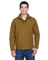 Harriton Men's Auxiliary Canvas Work Jacket - Harriton M705 Duck Brown XL