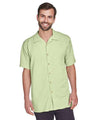 Harriton Men's Bahama Cord Camp Shirt - Harriton M570 Green Mist S