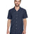 Harriton Men's Barbados Textured Camp Shirt - Harriton M560 Navy XS