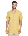 Harriton Men's Barbados Textured Camp Shirt - Harriton M560 Pineapple XS