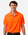 Harriton Men's Charge Snag and Soil Protect Polo - Harriton M208 Safety Orange S