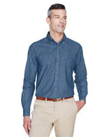Harriton Men's Denim Shirt - Harriton M550 Dark Denim S