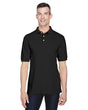 Harriton Men's Easy Blend™ Polo with Pocket - Harriton M265P Black S
