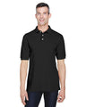 Harriton Men's Easy Blend™ Polo with Pocket - Harriton M265P Black S