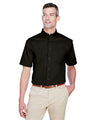Harriton Men's Easy Blend™ Twill Dress Shirt with Stain - Release - Harriton M500S Black XS