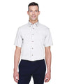 Harriton Men's Easy Blend™ Twill Dress Shirt with Stain - Release - Harriton M500S White XS