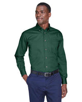 Harriton Men's Easy Blend™ Twill Shirt - Harriton M500 Hunter XS