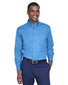 Harriton Men's Easy Blend™ Twill Shirt - Harriton M500 Nautical Blue XS