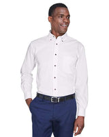 Harriton Men's Easy Blend™ Twill Shirt - Harriton M500 White XS