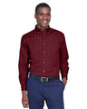 Harriton Men's Easy Blend™ Twill Shirt - Harriton M500 Wine XS