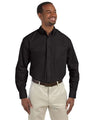 Harriton Men's Essential Poplin - Harriton M510 Black S
