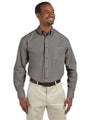 Harriton Men's Essential Poplin - Harriton M510 Dark Grey M