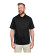 Harriton Men's Flash IL Colorblock Shirt - Harriton M586 Black/ Dark Charcoal S