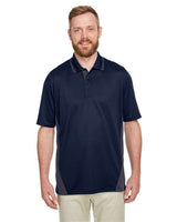 Harriton Men's Flash Snag Protection Plus IL Colorblock Polo - Harriton M386 Dark Navy/ Dark Charcoal S