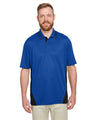 Harriton Men's Flash Snag Protection Plus IL Colorblock Polo - Harriton M386 True Royal/ Black S