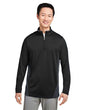 Harriton Men's Flash Snag Protection Plus IL Colorblock Quarter - Zip Pullover - Harriton M786 Black/ Dark Charcoal S