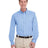 Harriton Men's Foundation Cotton Twill Dress Shirt with Teflon - Harriton 15718 Industry Blue XL