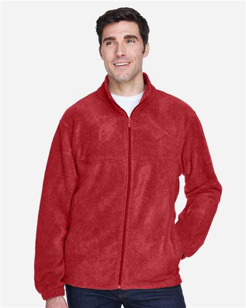 Harriton Men's Full - Zip Fleece - Harriton M990 Red XS