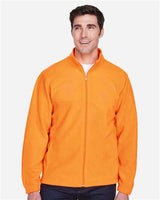 Harriton Men's Full - Zip Fleece - Harriton M990 Safety Orange XS