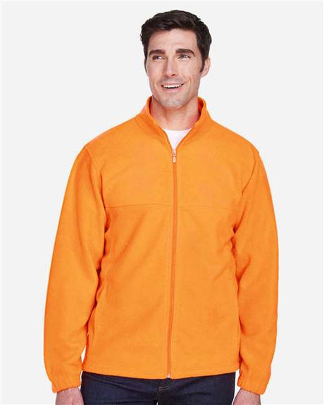Harriton Men's Full - Zip Fleece - Harriton M990 Safety Orange XS