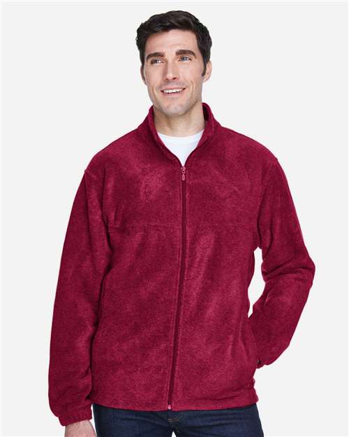 Harriton Men's Full - Zip Fleece - Harriton M990 Wine XS