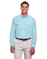 Harriton Men's Key West Performance Staff Shirt - Harriton M580L Cloud Blue XS