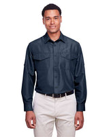 Harriton Men's Key West Performance Staff Shirt - Harriton M580L Navy XS