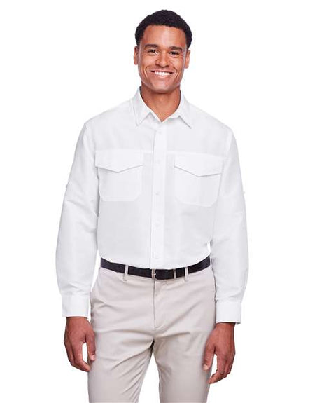 Harriton Men's Key West Performance Staff Shirt - Harriton M580L White XS