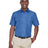 Harriton Men's Key West Short Sleeve Performance Staff Shirt - Harriton M580 Pool Blue XS Button - Up Shirts