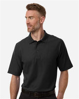 Harriton Men's Maverick CVC Pique Polo - Harriton M105 Black S