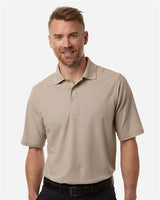 Harriton Men's Maverick CVC Pique Polo - Harriton M105 Khaki S