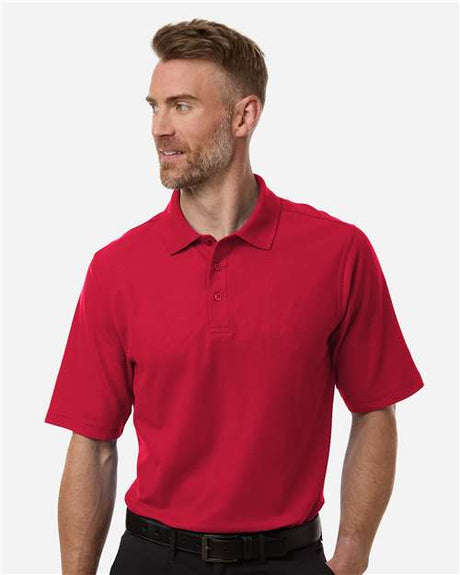 Harriton Men's Maverick CVC Pique Polo - Harriton M105 Red S