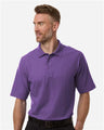 Harriton Men's Maverick CVC Pique Polo - Harriton M105 Team Purple S