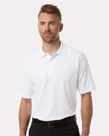 Harriton Men's Maverick CVC Pique Polo - Harriton M105 White S