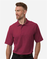 Harriton Men's Maverick CVC Pique Polo - Harriton M105 Wine S