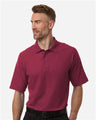Harriton Men's Maverick CVC Pique Polo - Harriton M105 Wine S