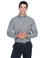 Harriton Men's Oxford Shirt - Harriton M600 Oxford Grey XS