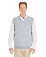 Harriton Men's Pilbloc™ V - Neck Sweater Vest - Harriton M415 Grey Heather XS