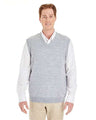 Harriton Men's Pilbloc™ V - Neck Sweater Vest - Harriton M415 Grey Heather XS