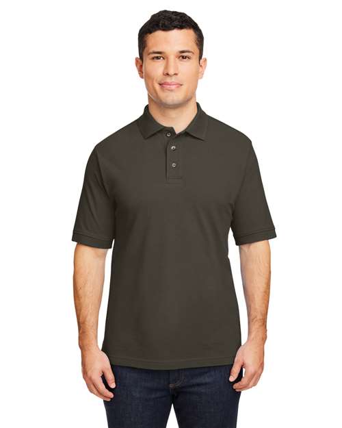 Harriton Men's Pique Polo - Harriton M200 Black XS