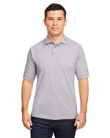 Harriton Men's Pique Polo - Harriton M200 Grey Heather XS