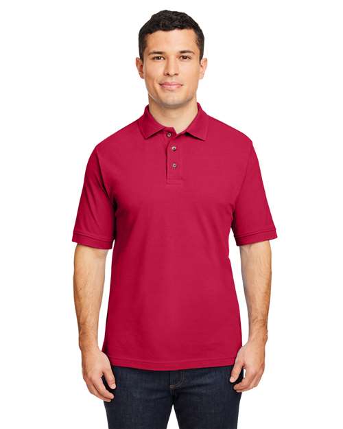 Harriton Men's Pique Polo - Harriton M200 Red XS